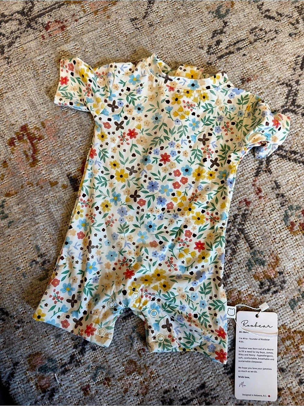 Roobear Floral Rashguard BNWT